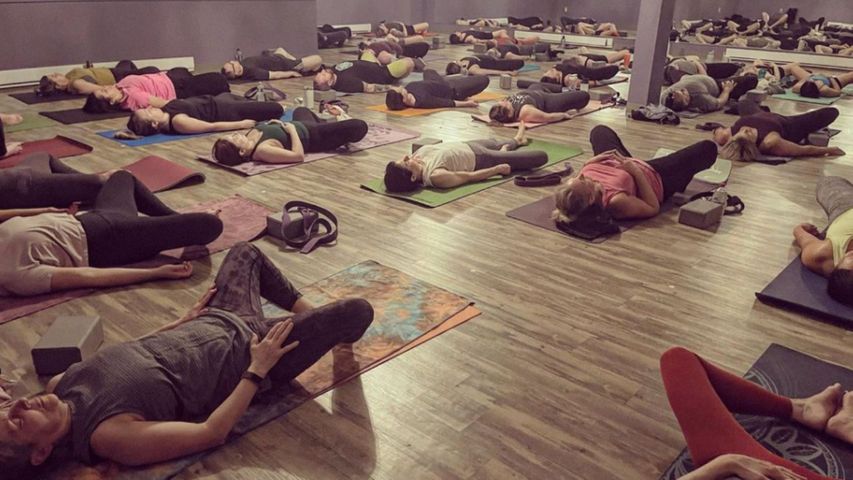 hot yoga class